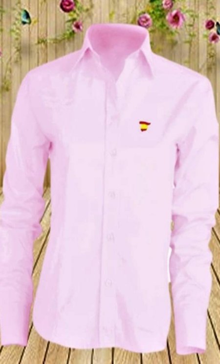 camisa rosa 100
