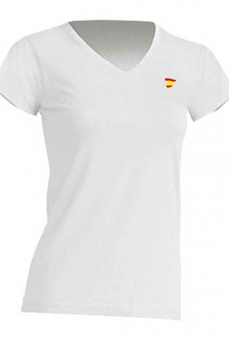 camiseta blanca pico