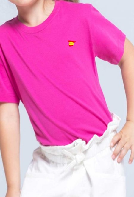 camiseta rosa niño