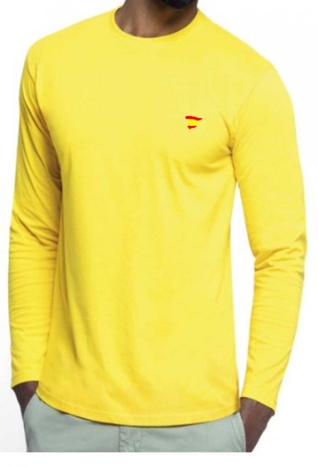 camiseta manga larga amarilla