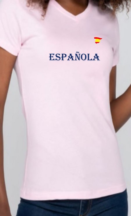 camiseta pico española rosa