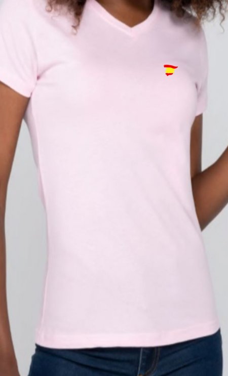 camiseta rosa pico