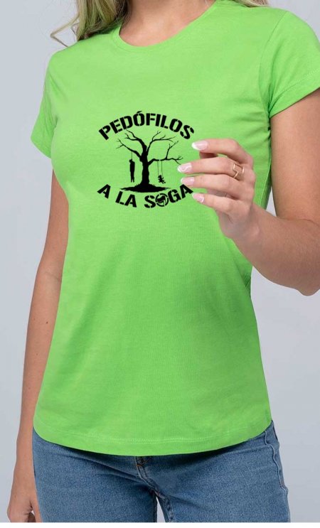Camiseta Mujer NO pedofilia 
