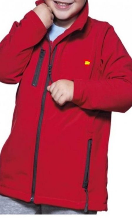 chaqueta roja niño